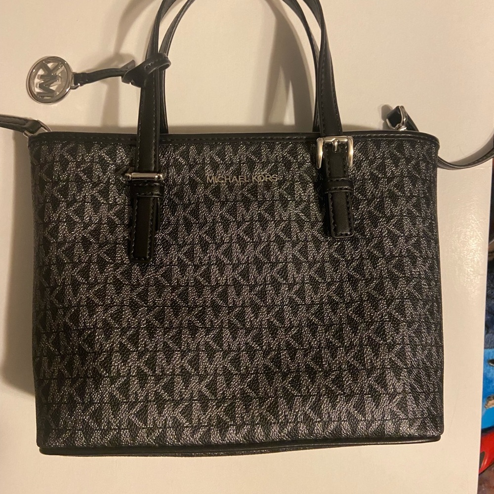 Michael Kors Black/Silver Handbag  NWT